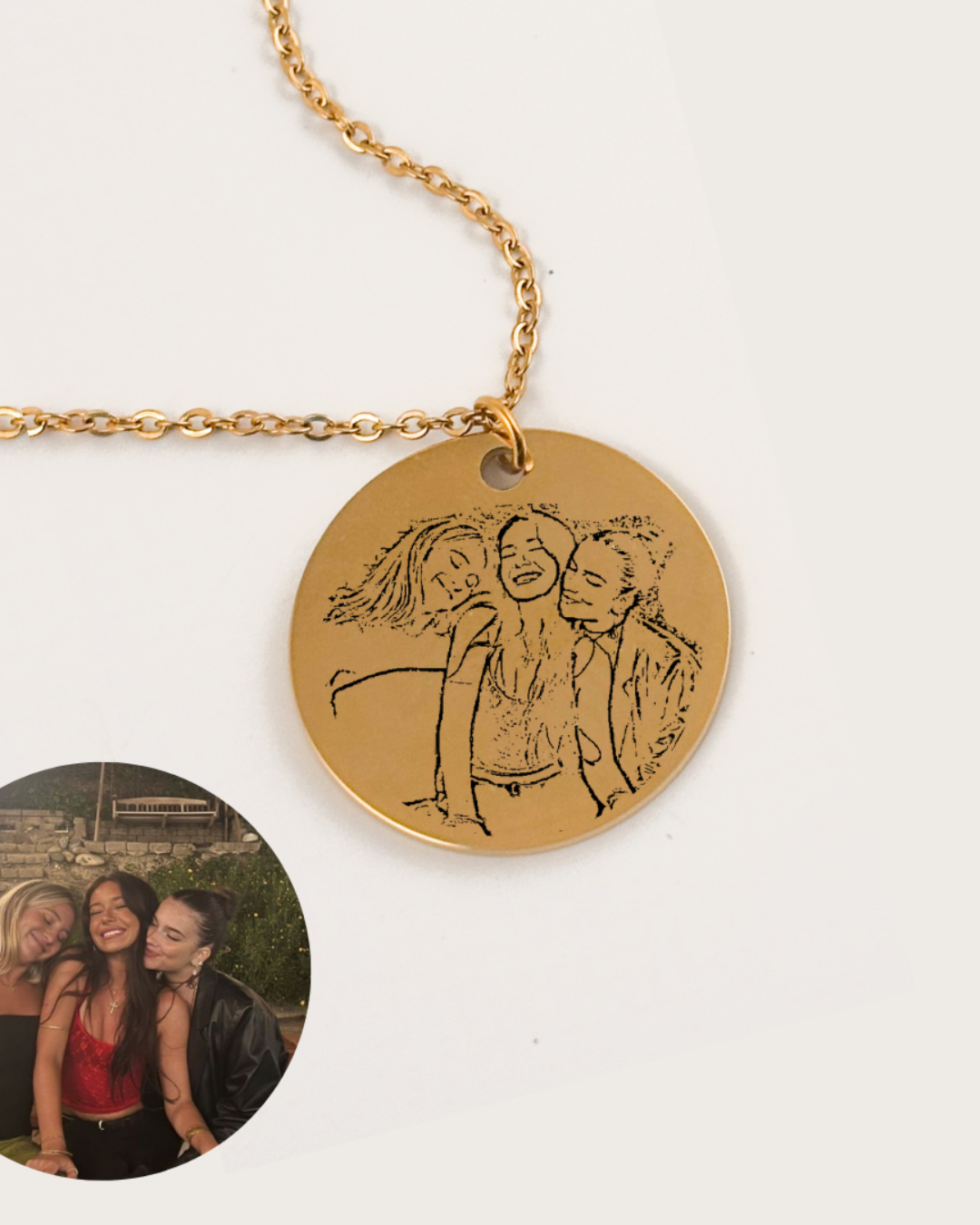 COLLAR DIJE CIRCULAR GRANDE 2,5 CM