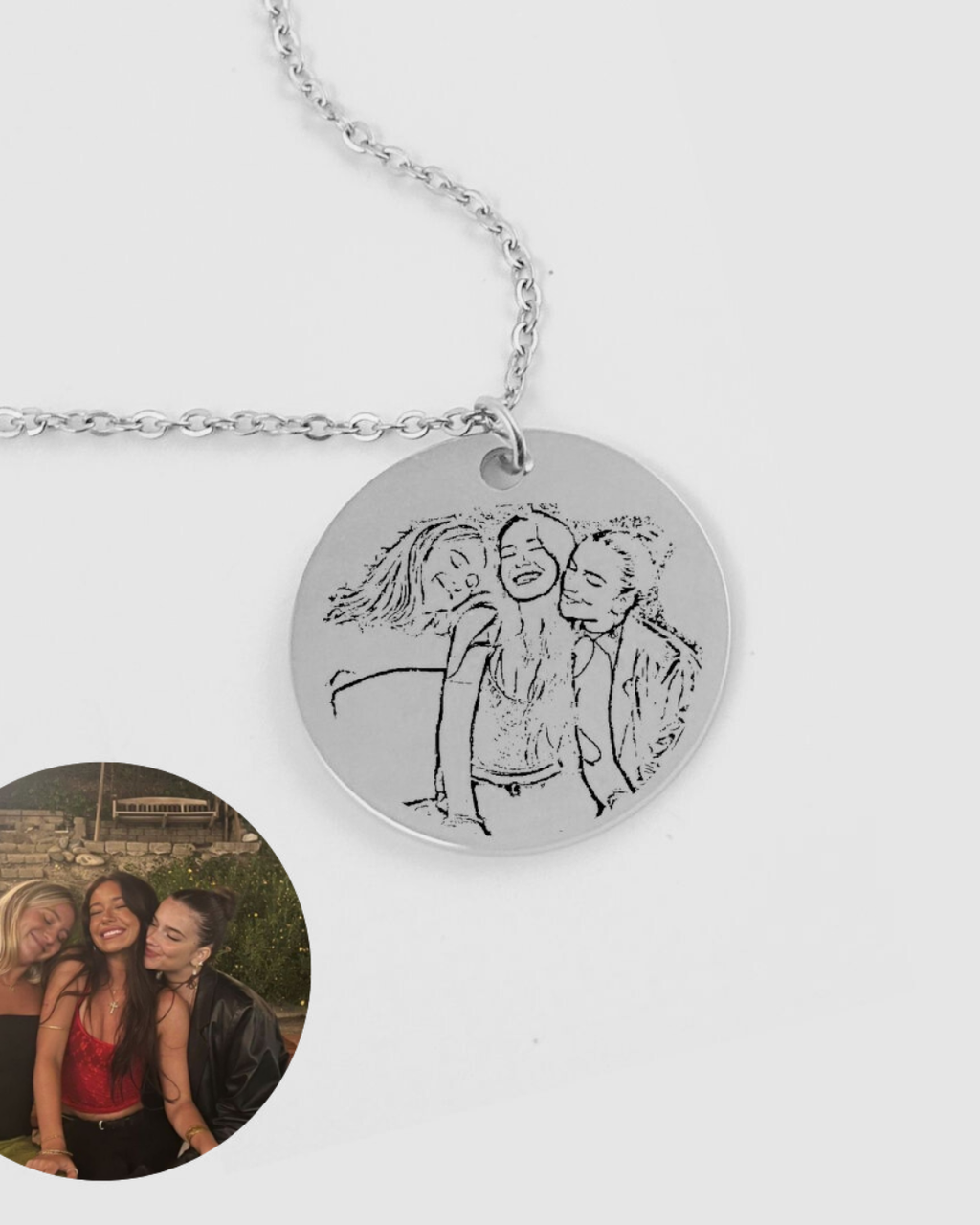 COLLAR DIJE CIRCULAR GRANDE 2,5 CM