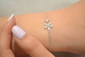 PULSERA FLOR ZIRCONIA