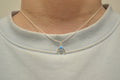 COLLAR MEDIA LUNA OPALO AZUL