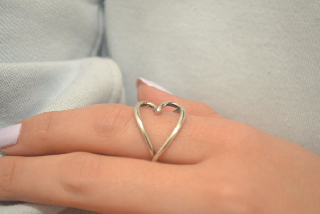 ANILLO CORAZON FORMA ORGANICA