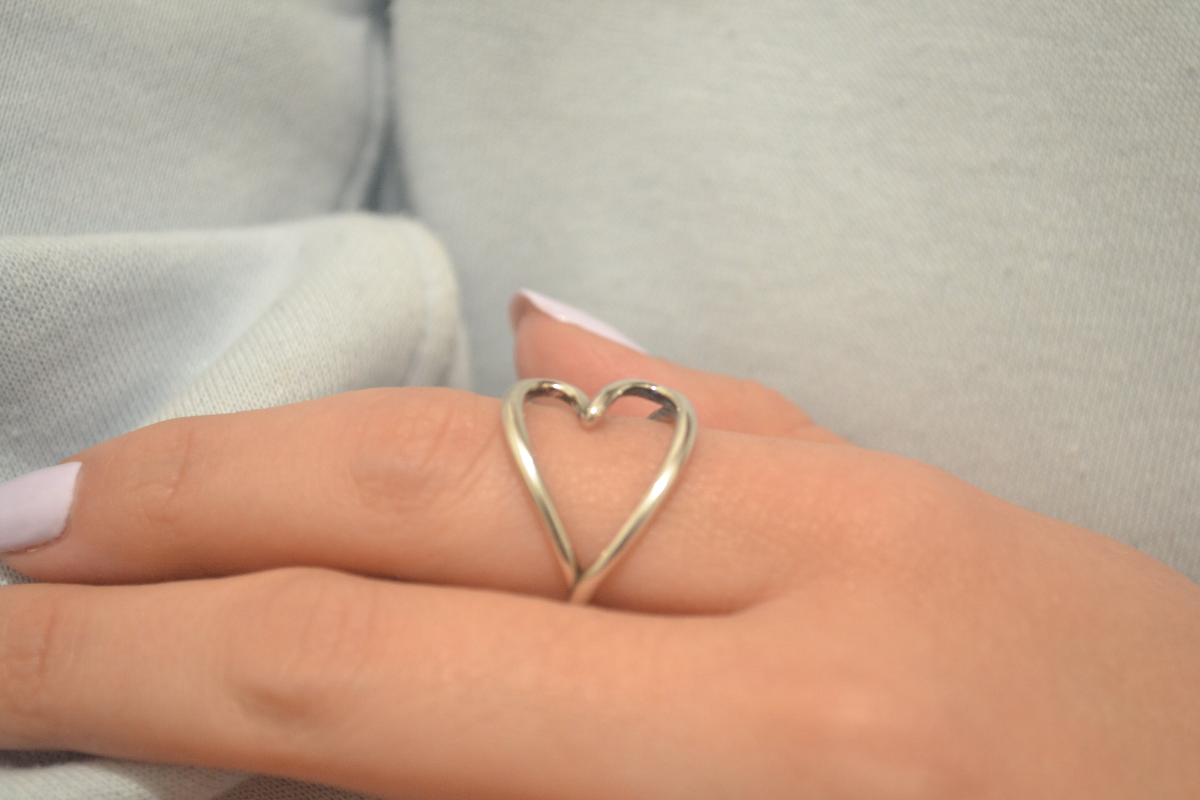 ANILLO CORAZON FORMA ORGANICA