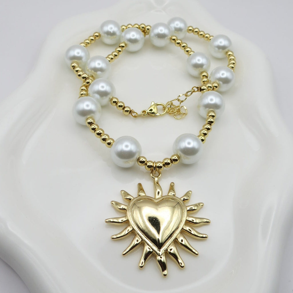 COLLAR FRIDA (PERLA Y CORAZÓN)