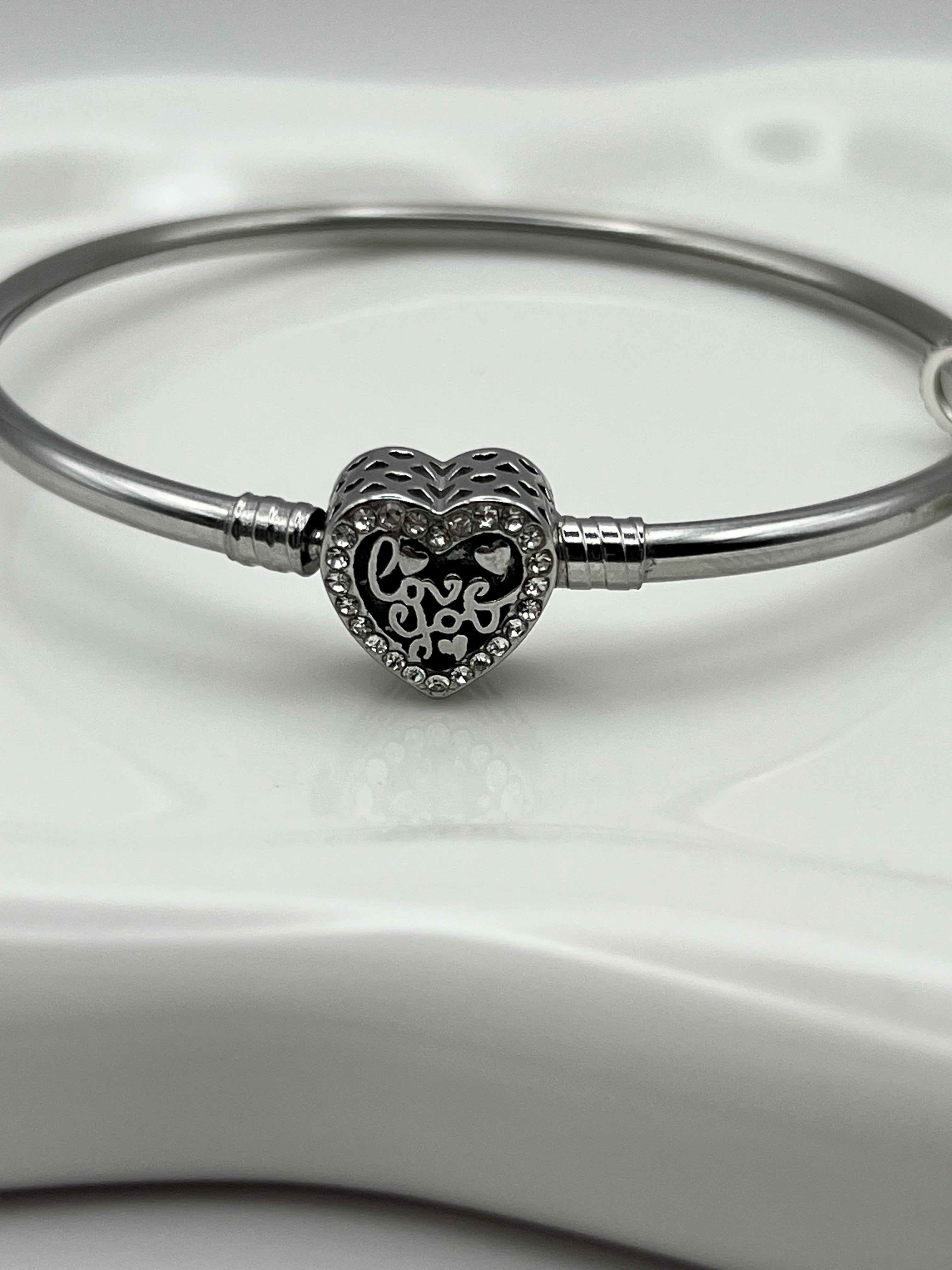 PULSERA BAÑO DE PLATA ACERO