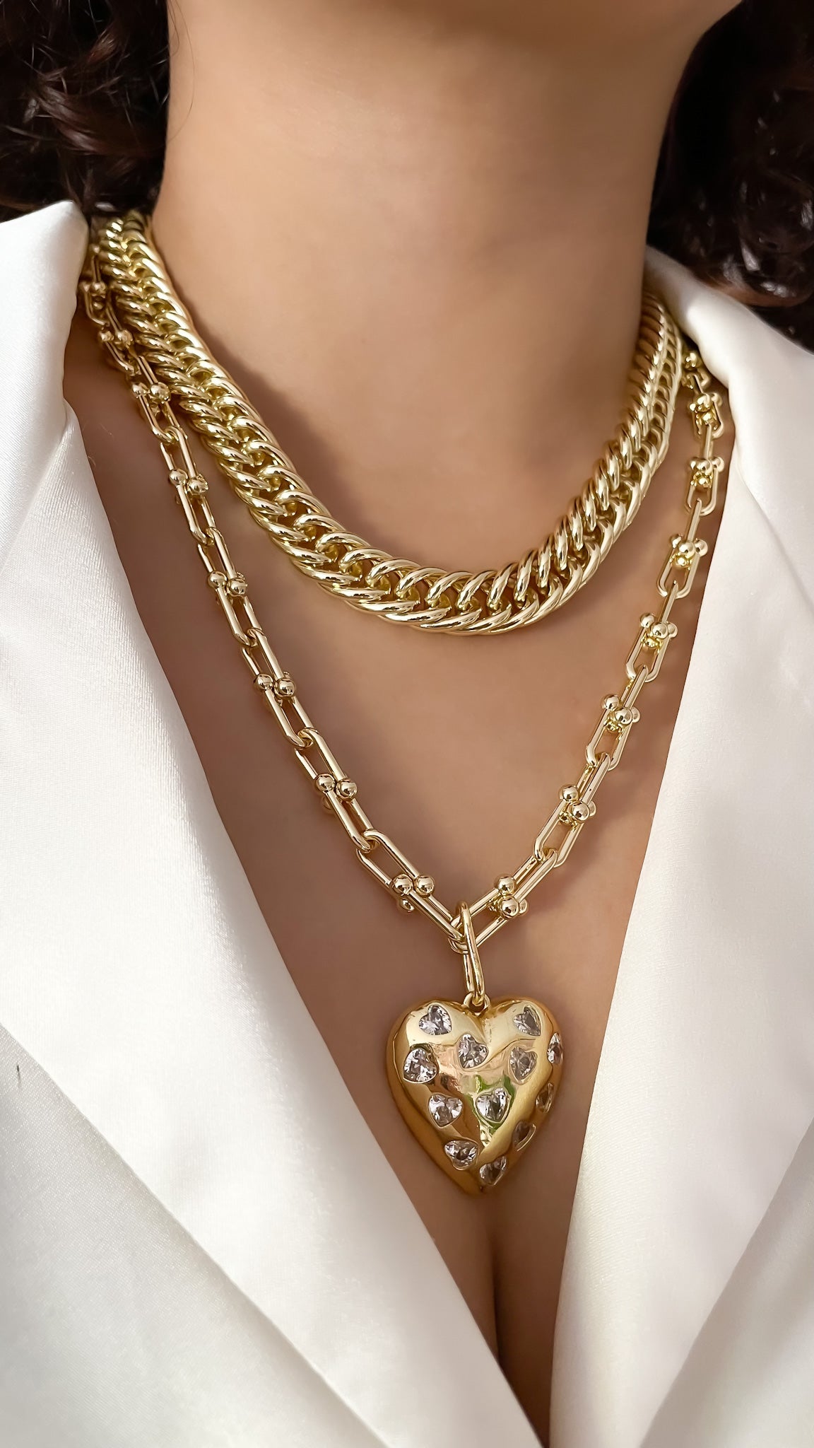 COLLAR KARLOTA & CADENA COLOMBIANA XL