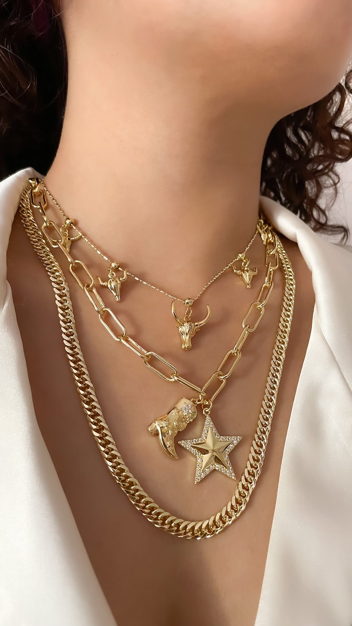 COLLAR TEXAS, COLLAR BULLS &CADENA CUBANA