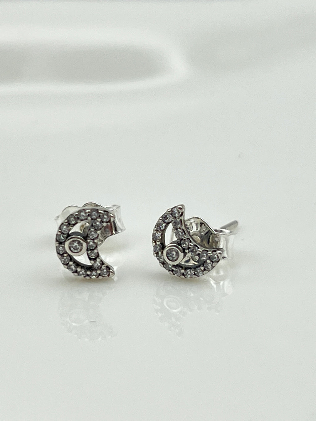 ARETES LUNA BRILLANTE