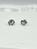 ARETES CORAZÓN INFINITO BRILLANTE