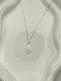 COLLAR CORAZON OPALO